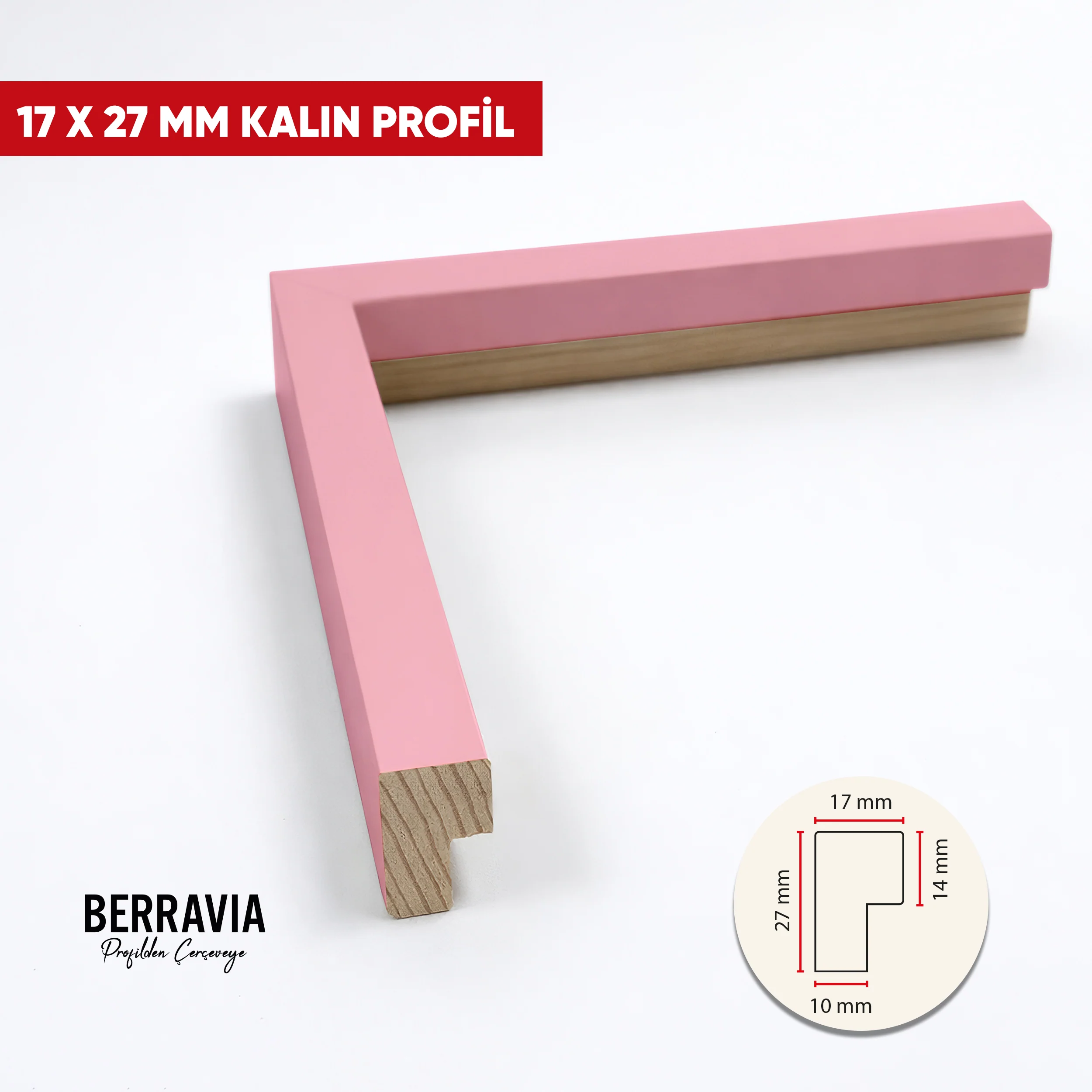 ( 17x27MM ) KALIN ÇERÇEVE PROFİLİ
